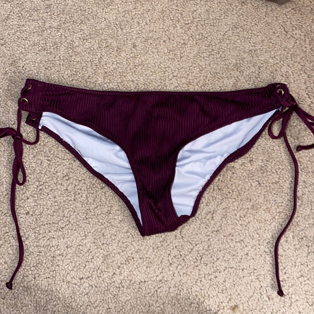 Purple plum purple bathing suit bottoms